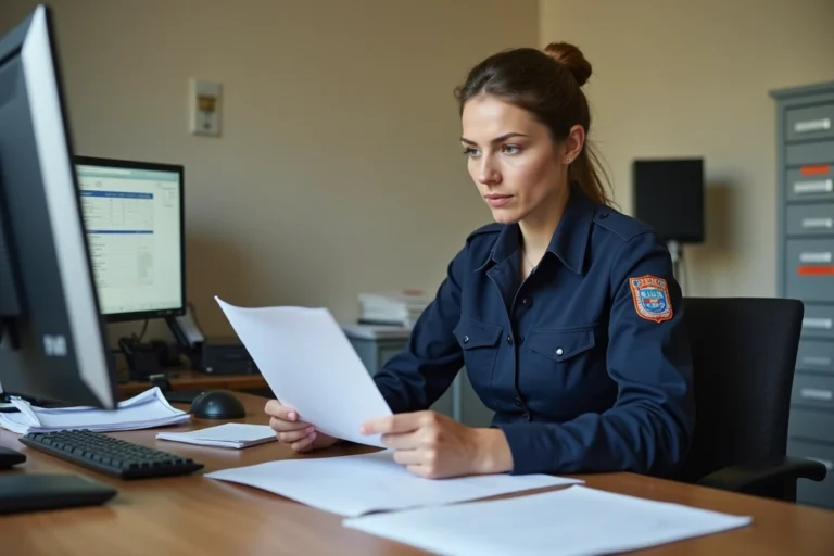 Employée de catégorie C dans un bureau administratif de mairie en France