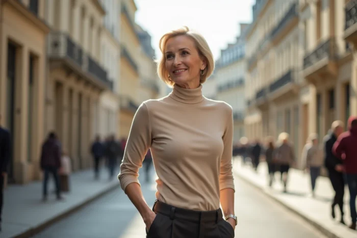 Stone chanteuse souriante dans les rues de Paris, symbole de sa vitalité et de ses projets artistiques en 2026